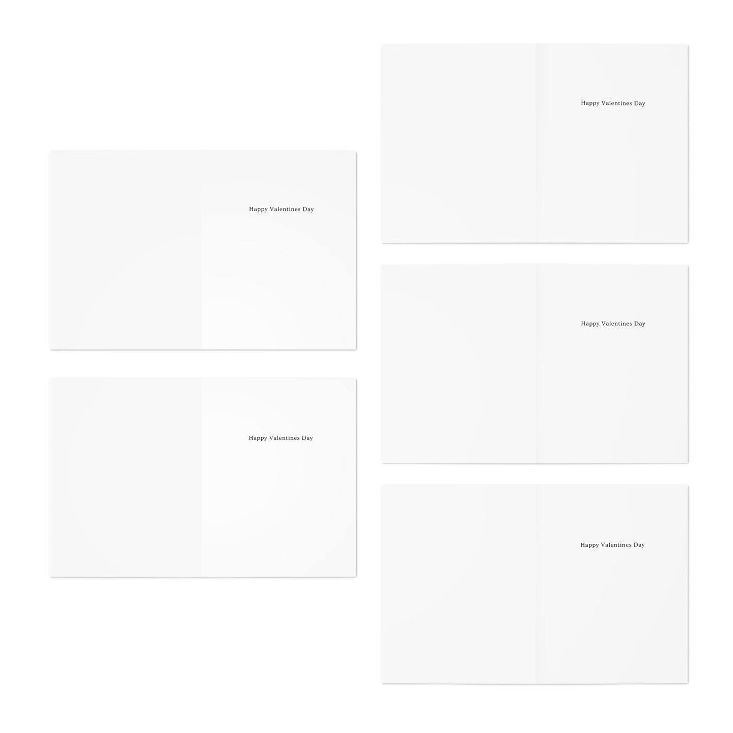 Sea Glass Valentines Day Cards — 5-Pack Assorted