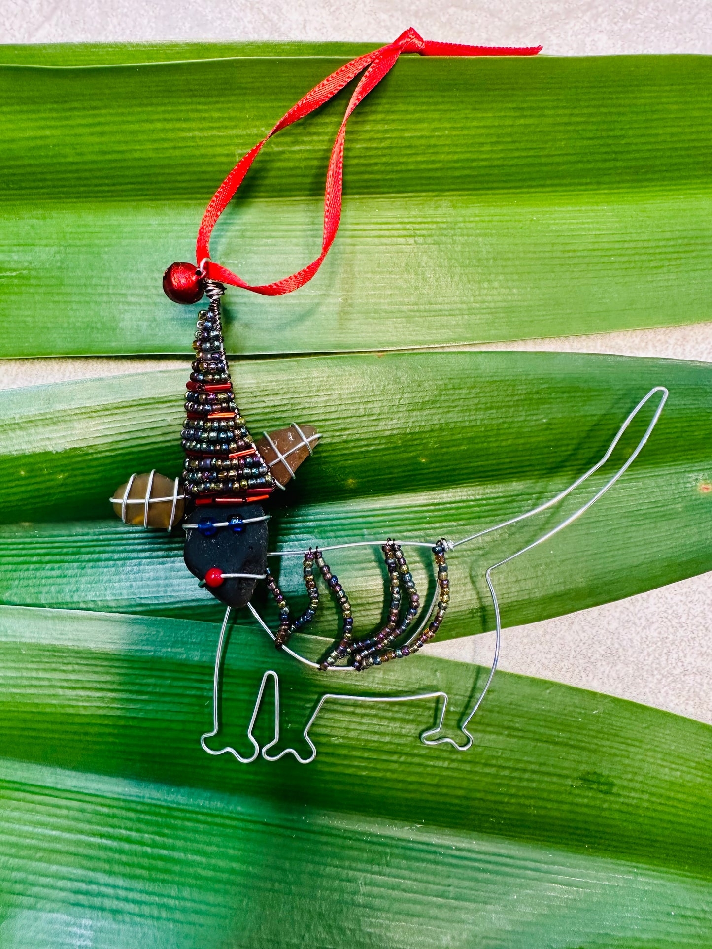 Sea Glass Doggie Ornament