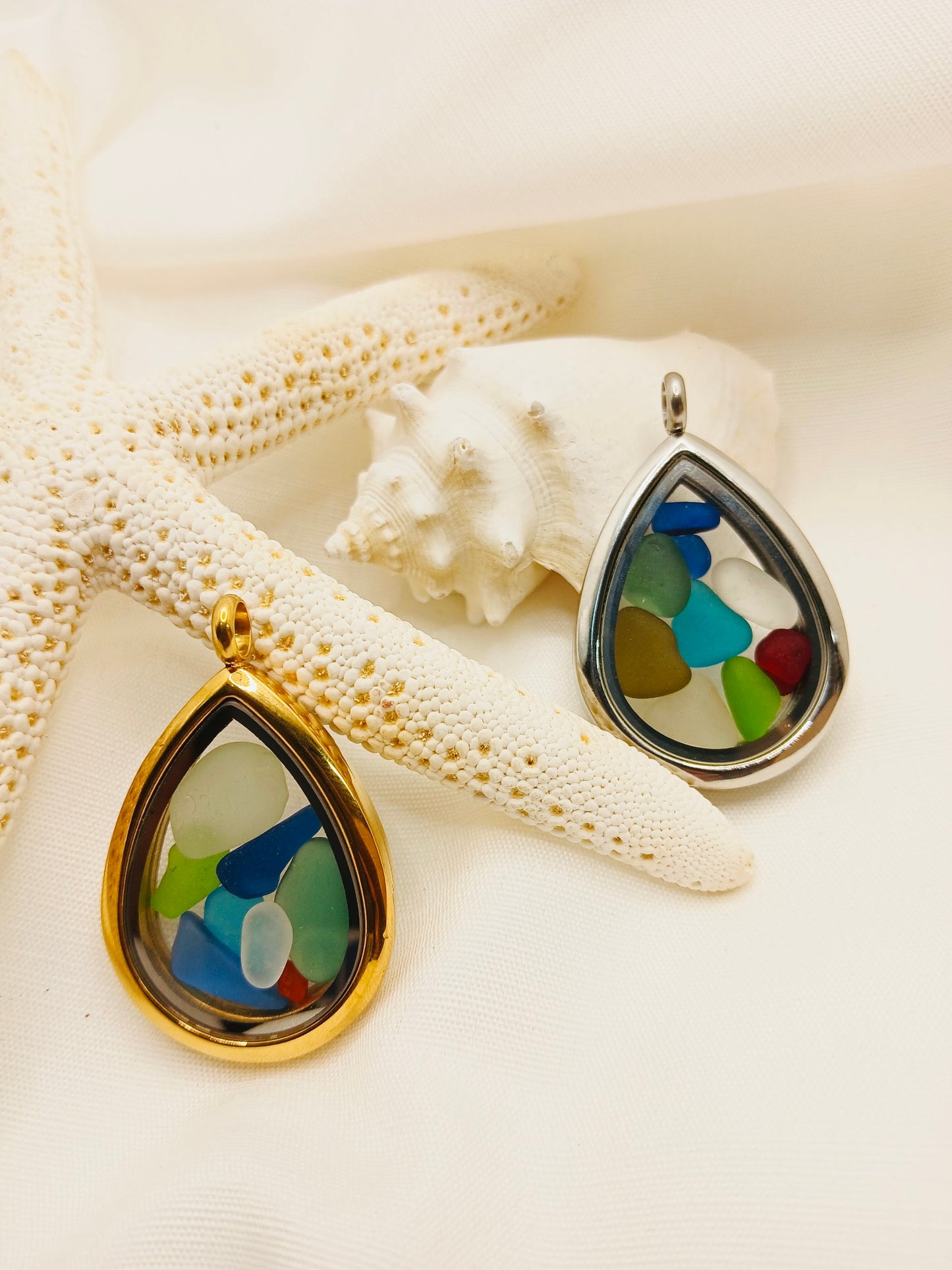 Sea Glass Lockets
