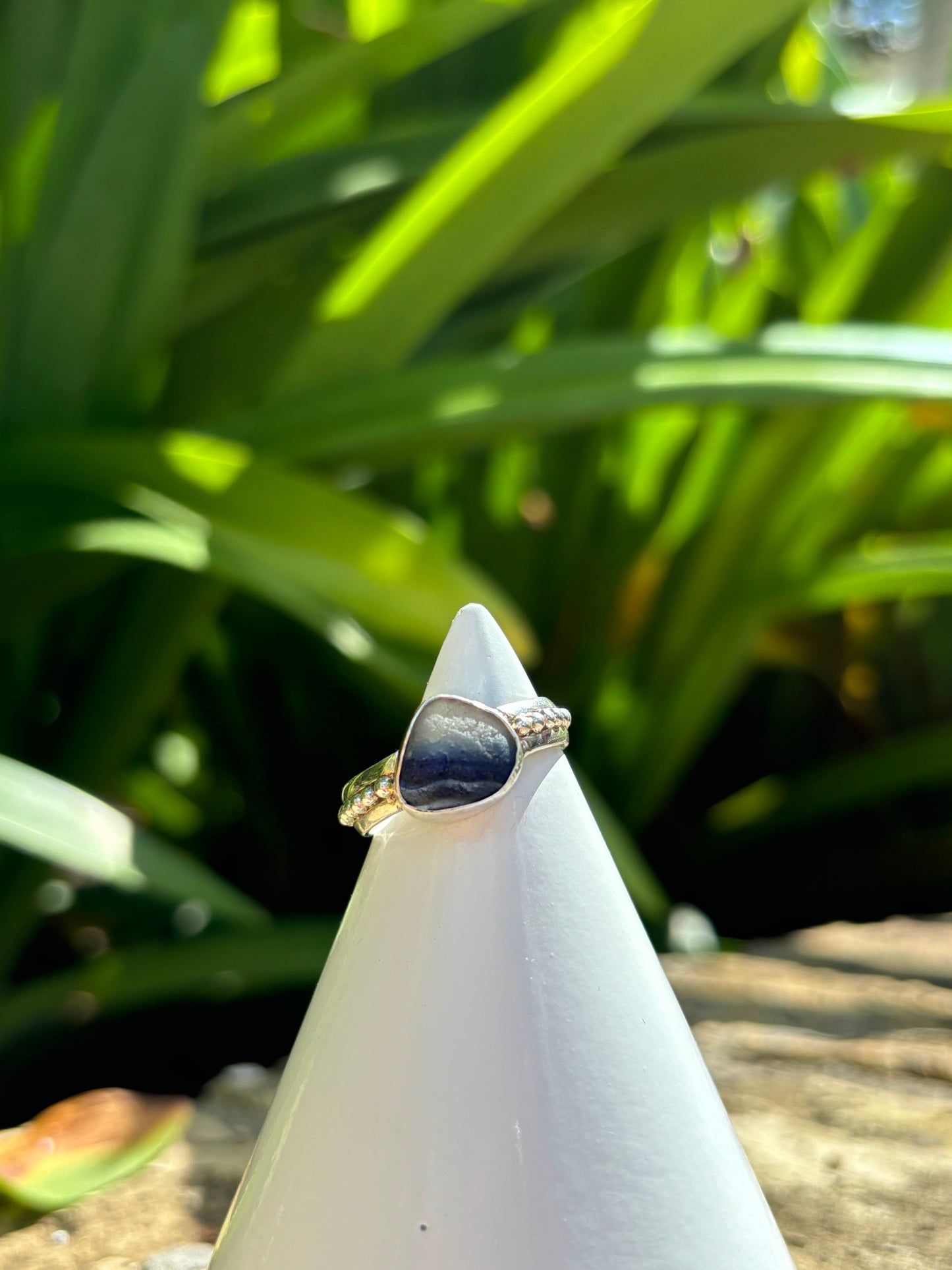 Sea Glass Ring Size 9