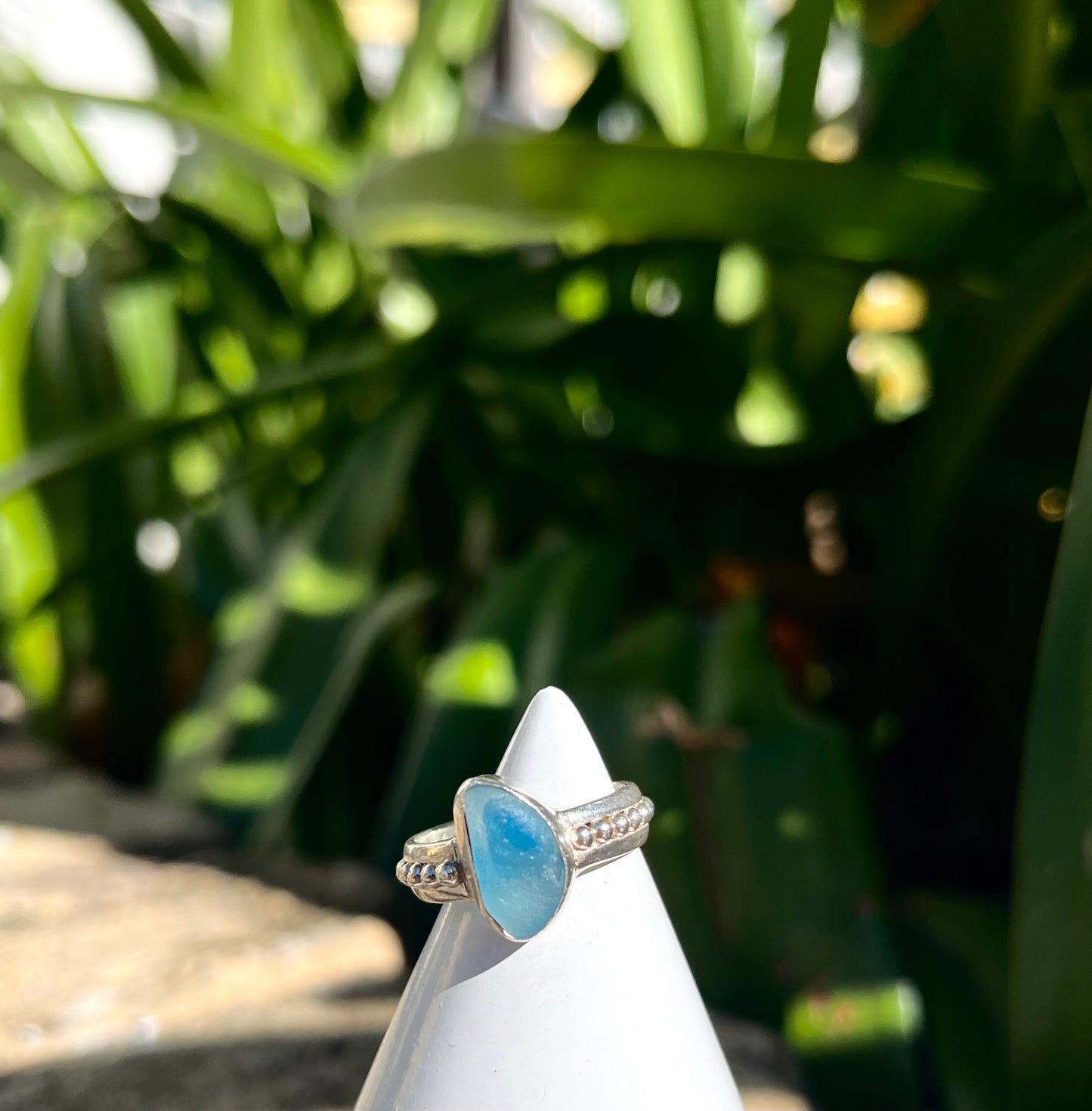 Sea Glass Ring Size 6