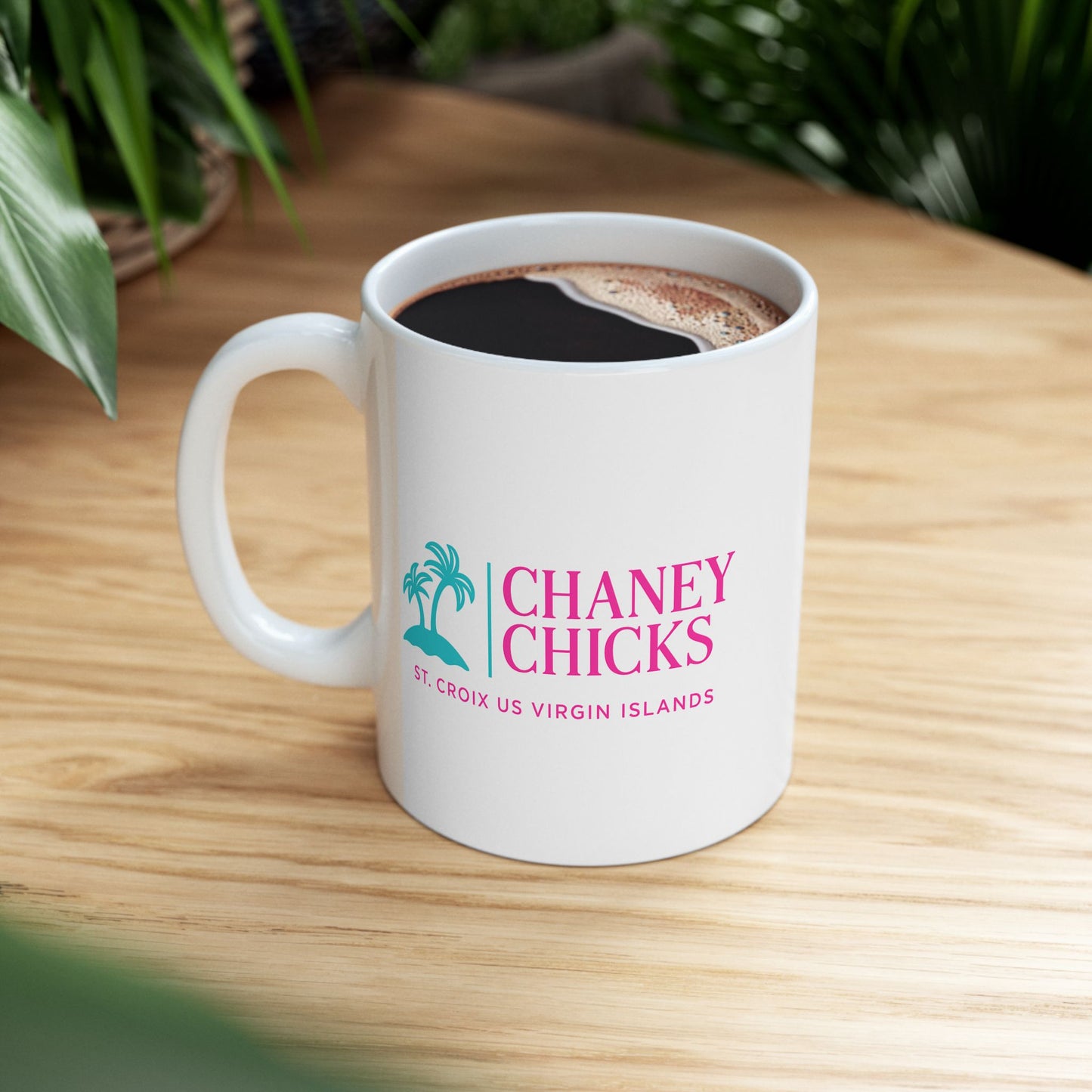 Chaney Chicks" Ceramic Mug – US Virgin Islands Souvenir (11oz)