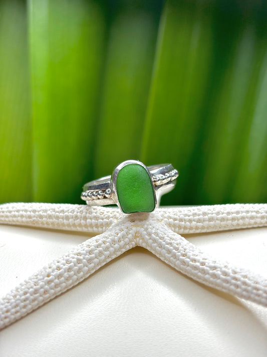 Sea Glass Ring Size 8