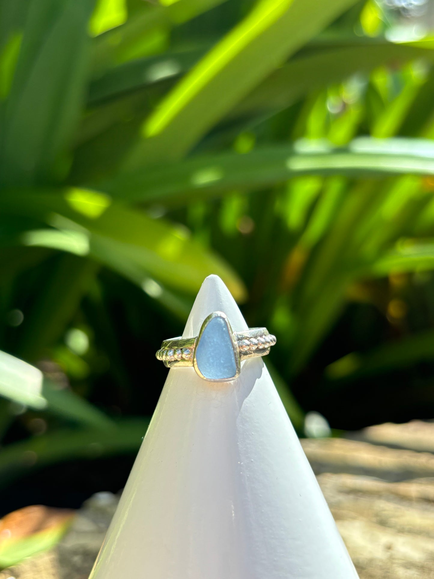 Sea Glass Ring Size 6.5