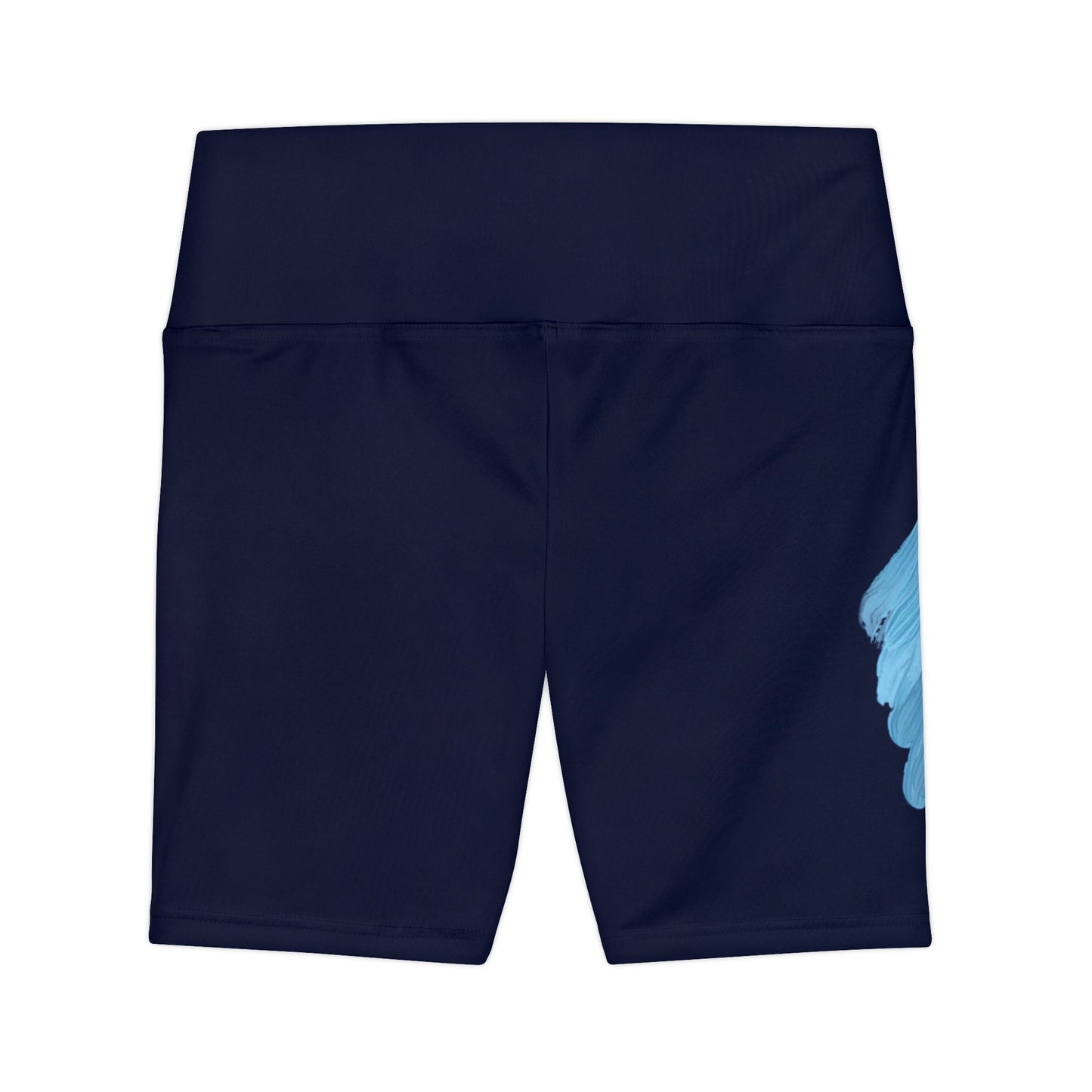Women's Workout Shorts — Navy 'God is Good, West is Best' Athletic Biker Shorts