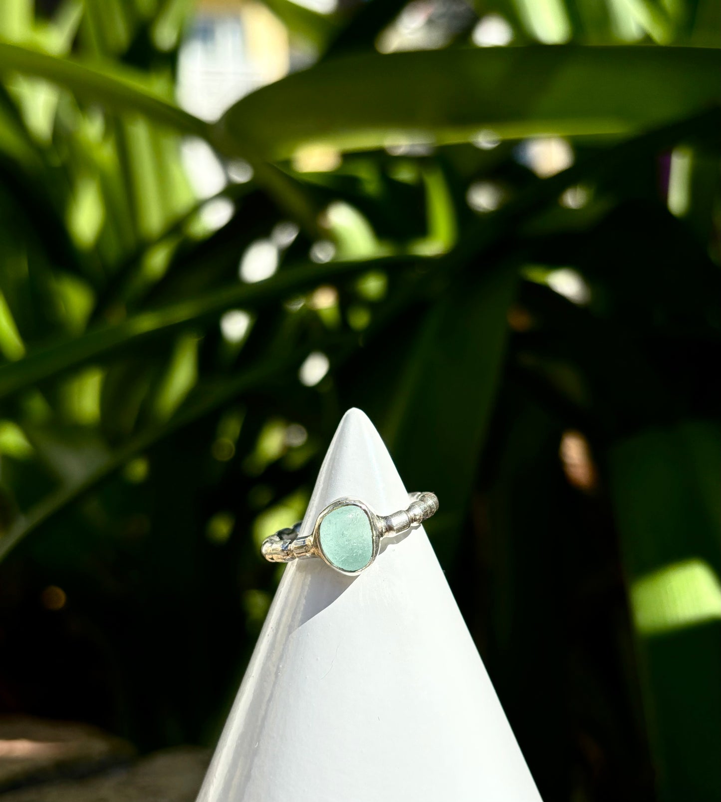 Sea Glass Ring Size 8