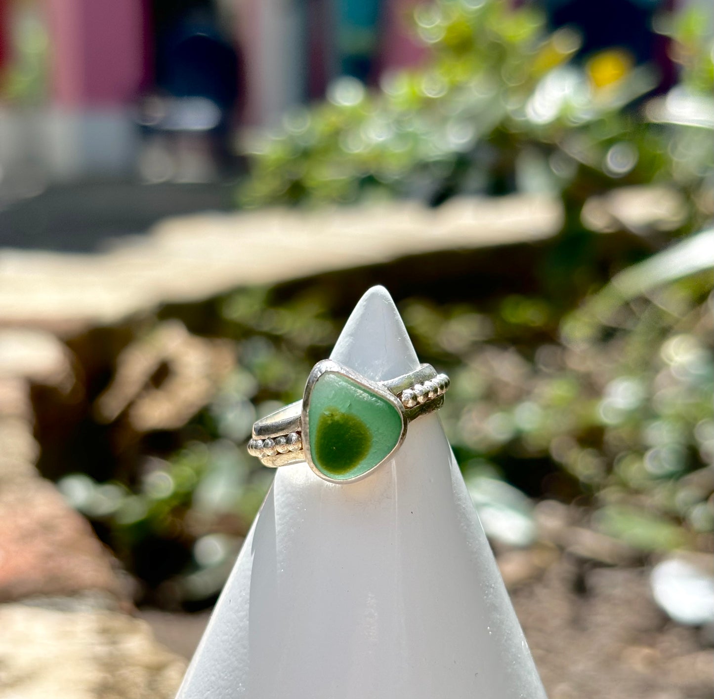 Sea Glass Ring Size 7.5