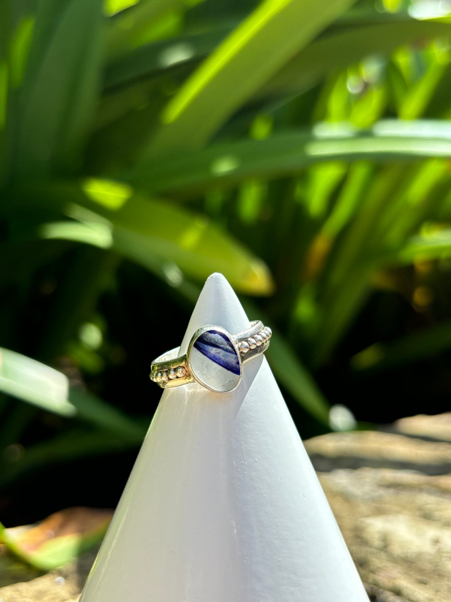 Sea Glass Ring Size 8