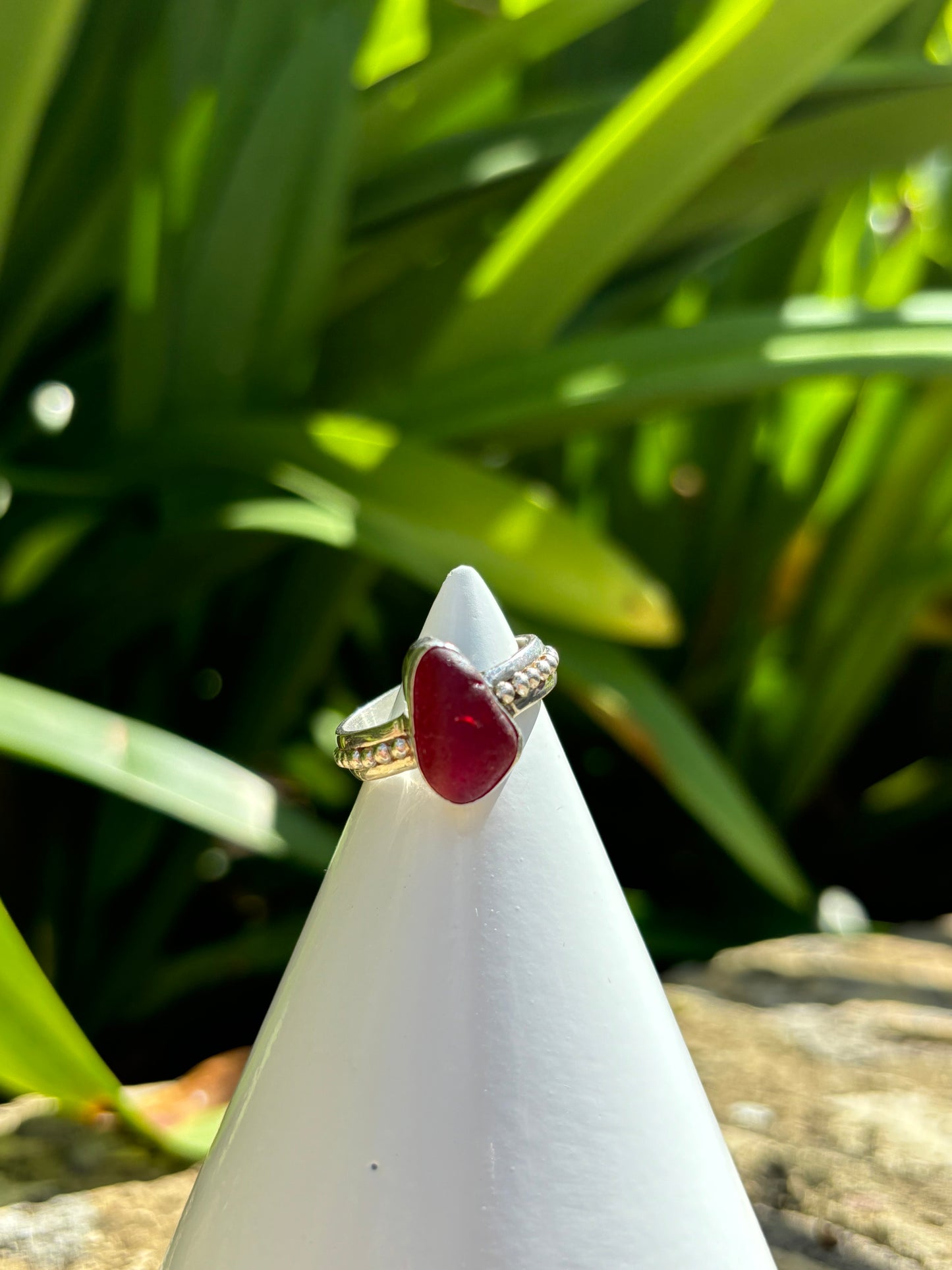 Sea Glass Ring Size 8