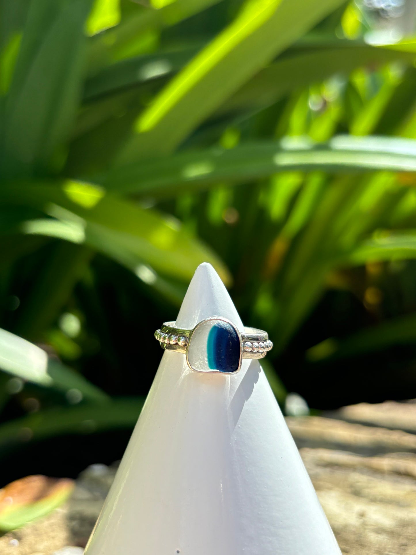 Sea Glass Ring Size 9