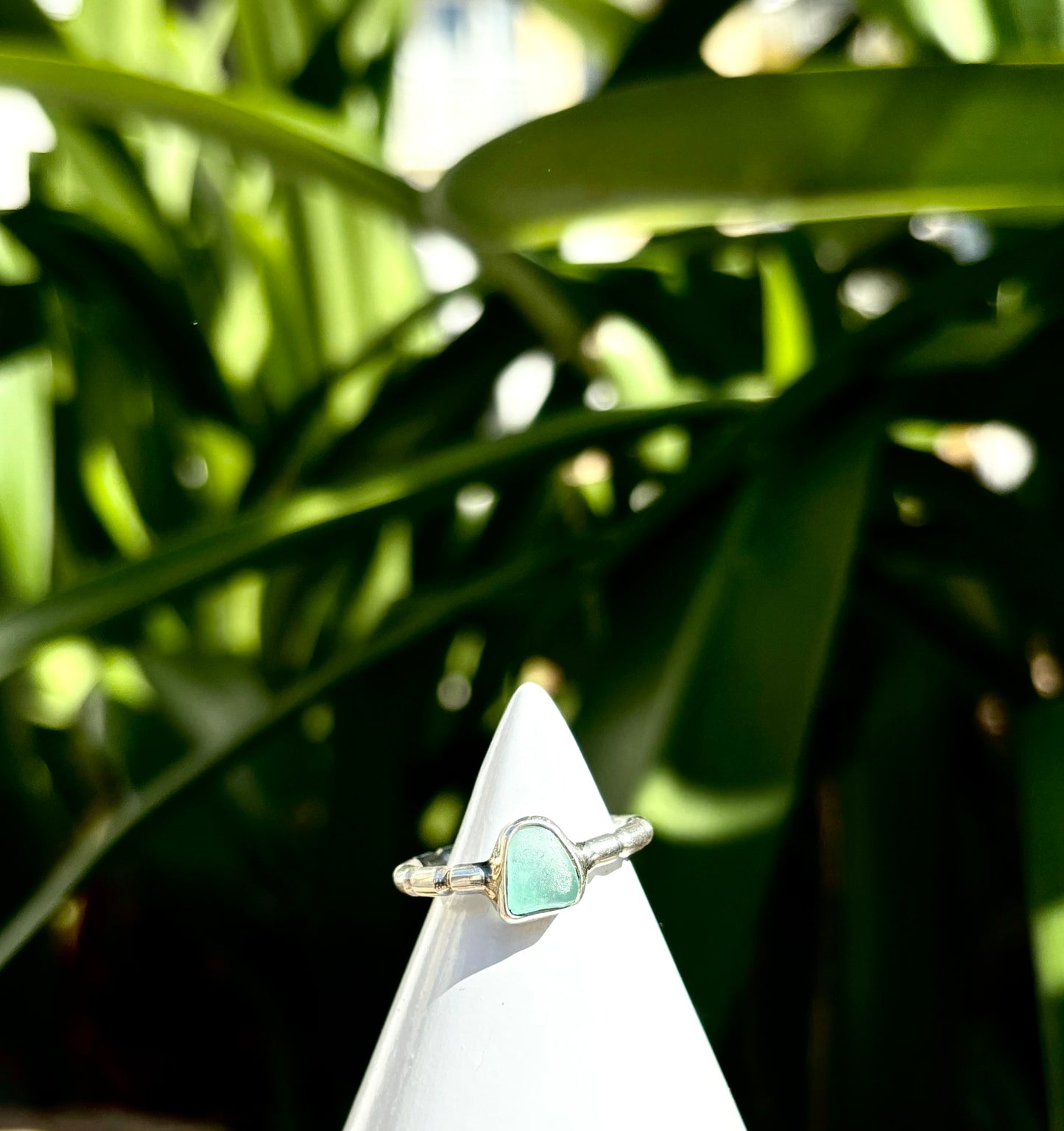 Sea Glass Ring Size 8