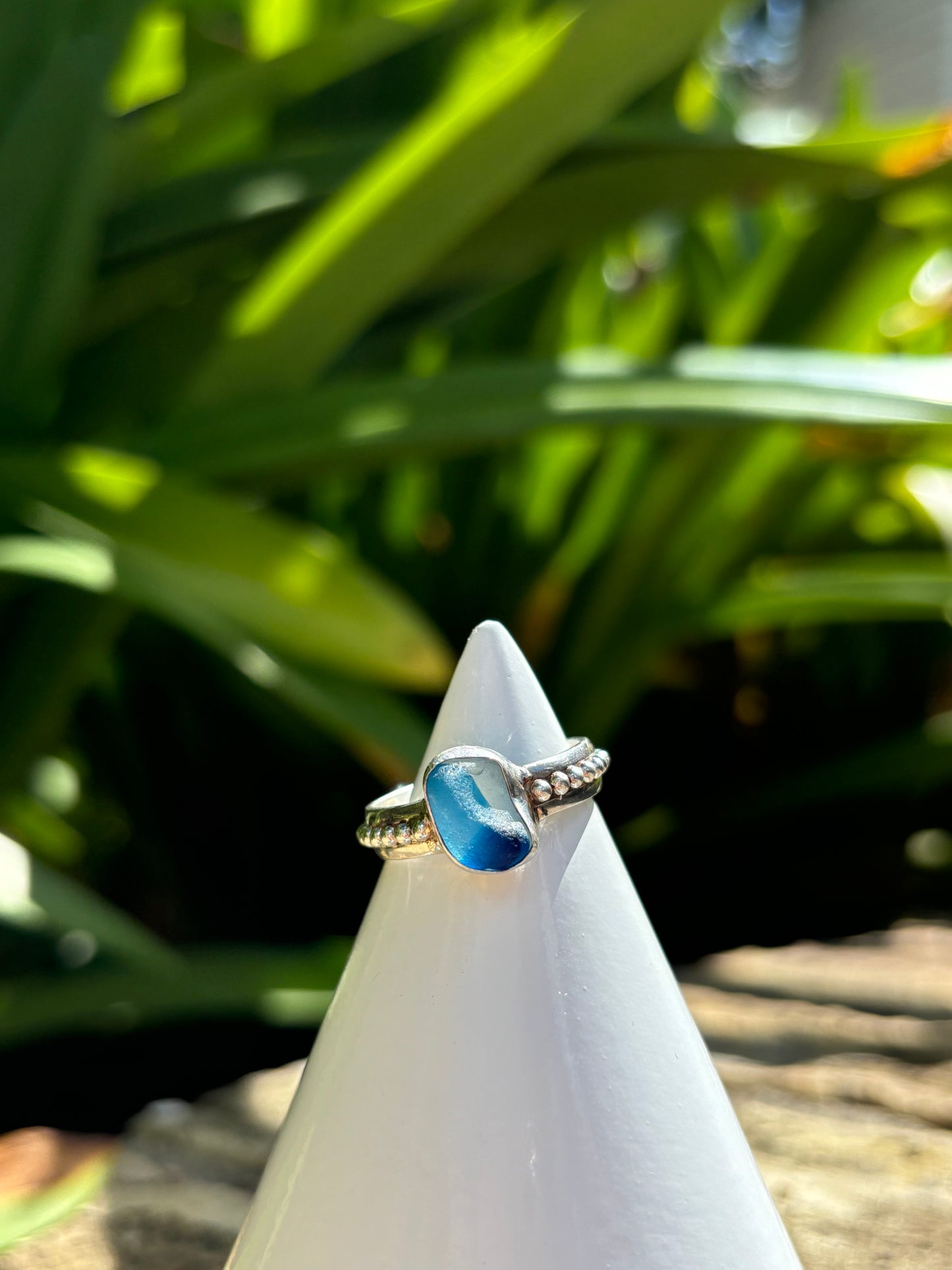 Sea Glass Ring Size 9.5