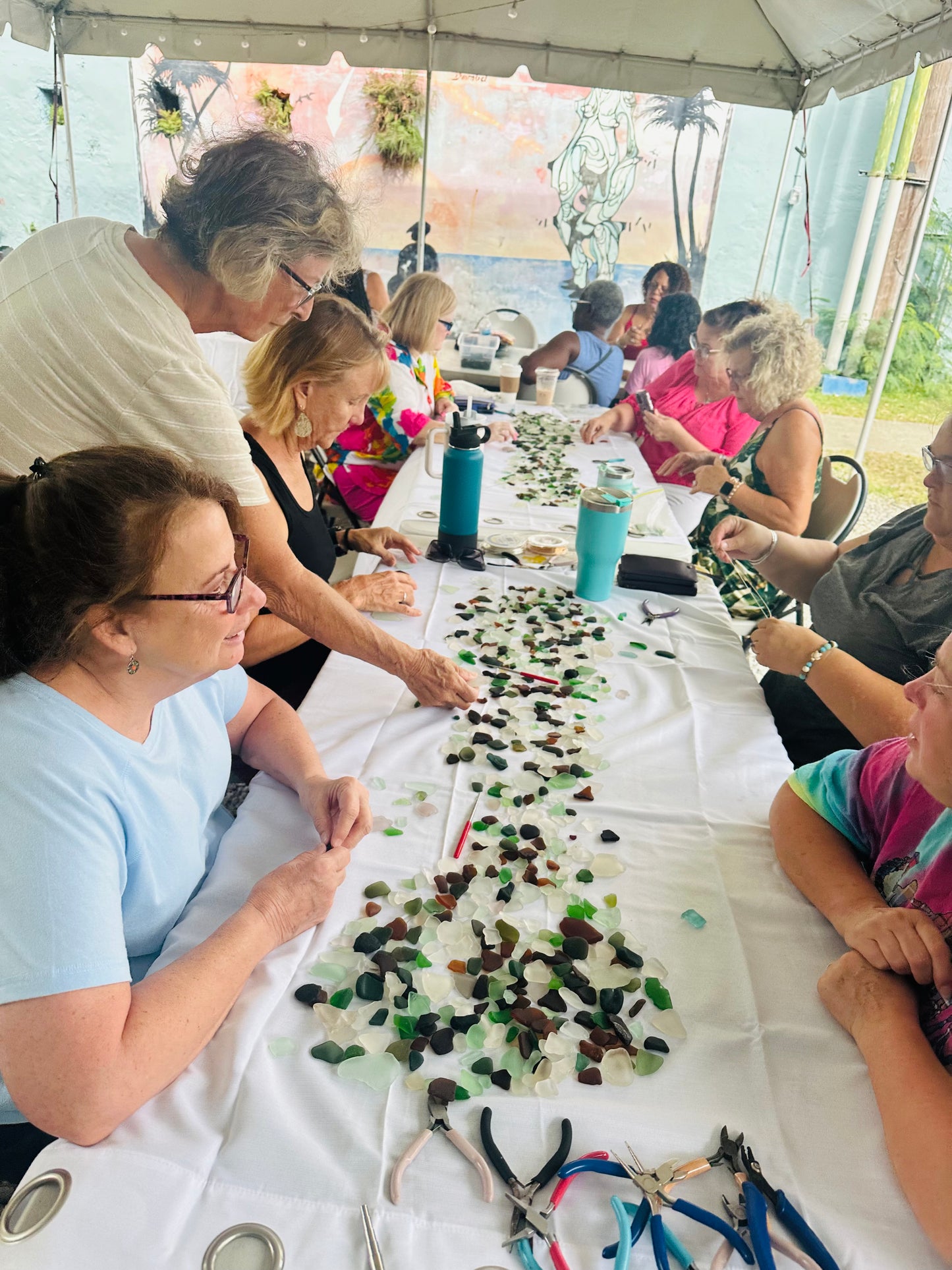 Private Sea Glass Wire-Wrapping Class | WE COME TO YOU