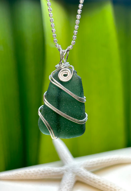 Lagoon Sea Glass Pendant