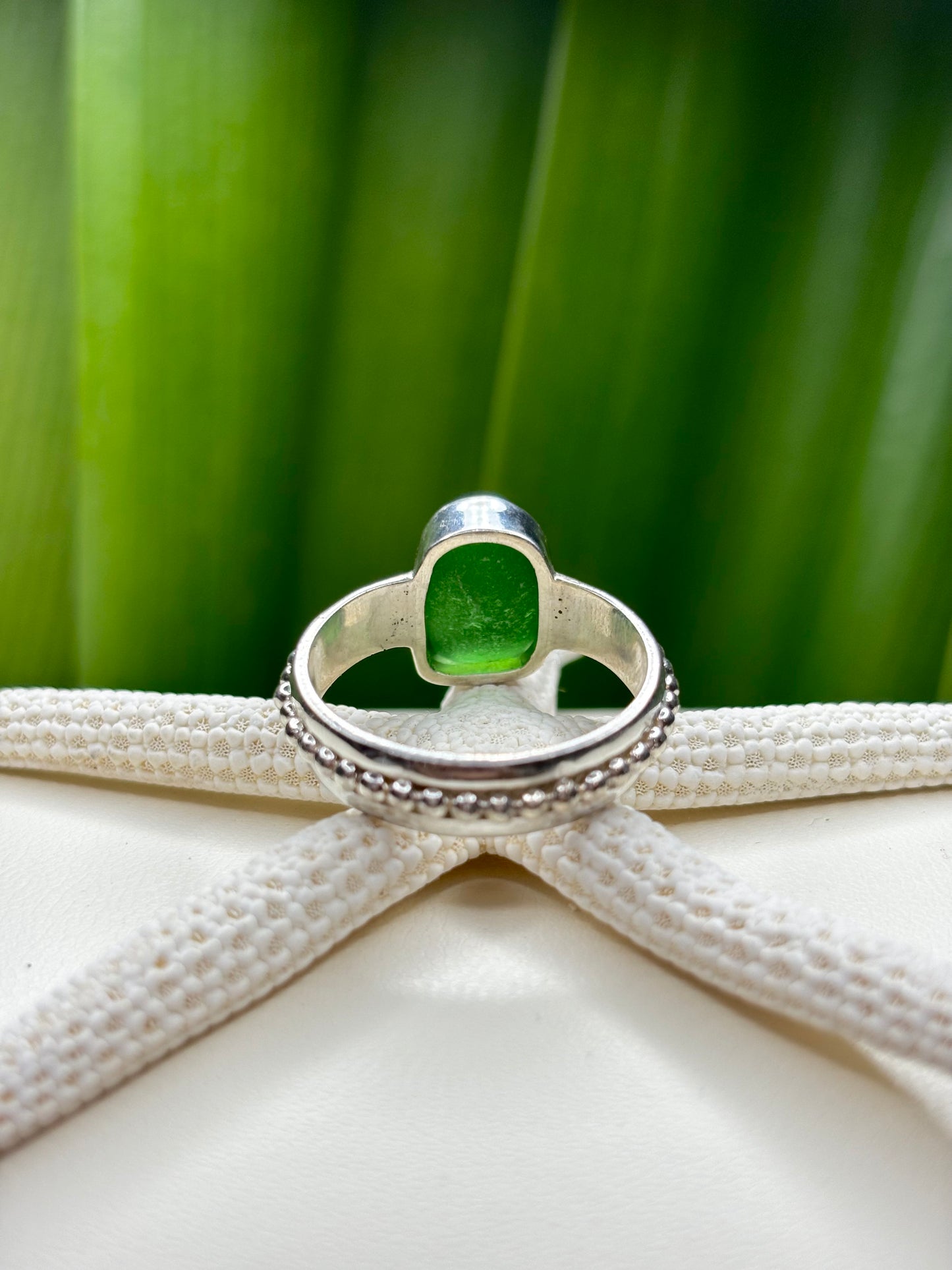 Sea Glass Ring Size 8