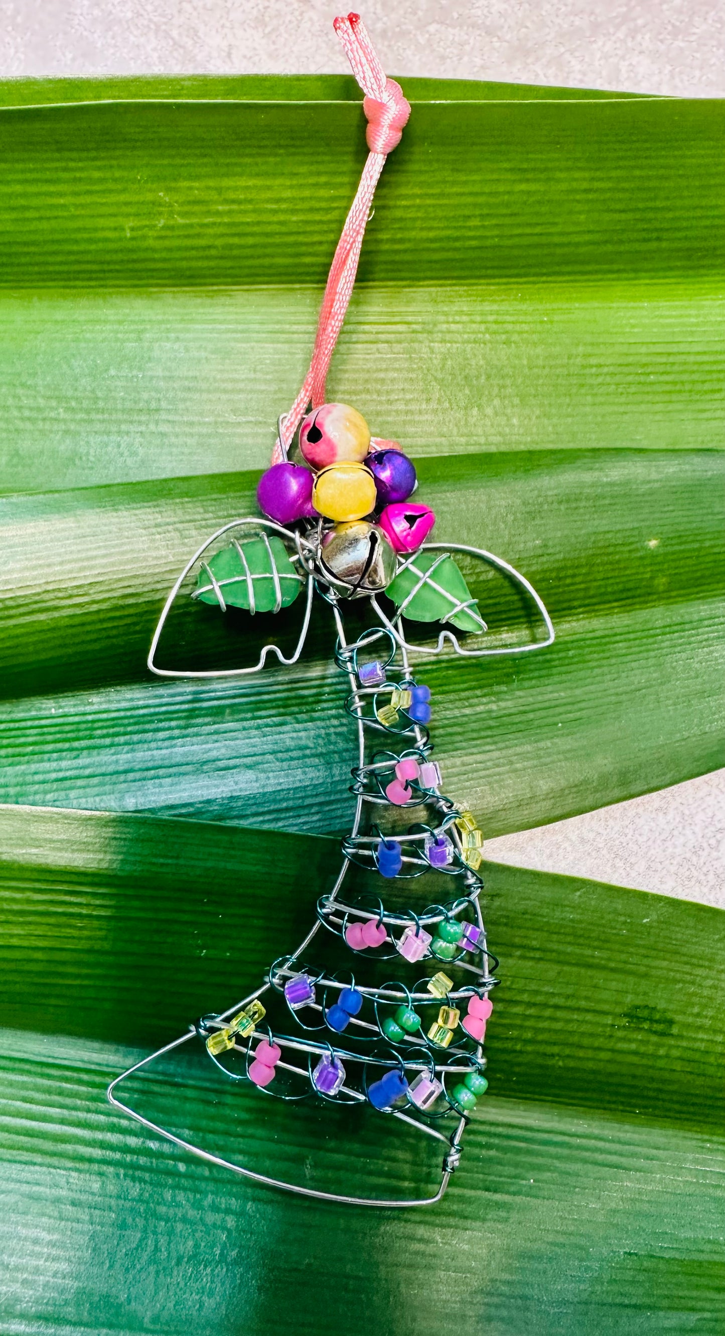 Sea Glass Palm Tree Ornament