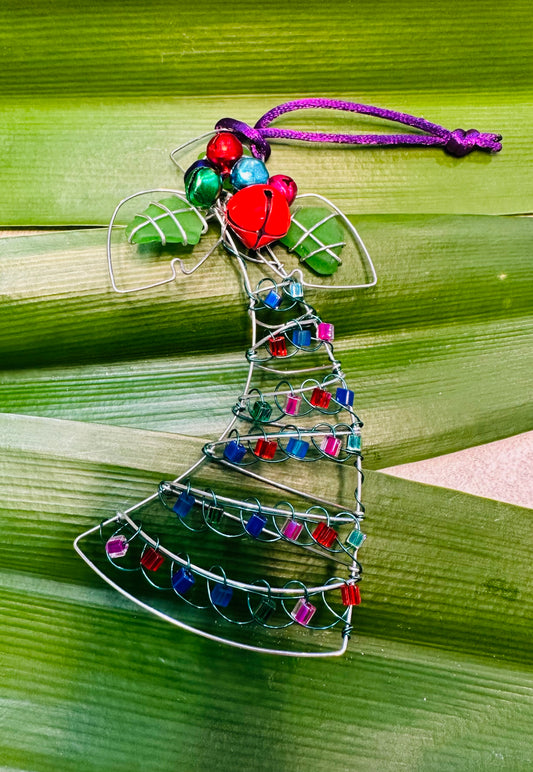 Sea Glass Palm Tree Ornament