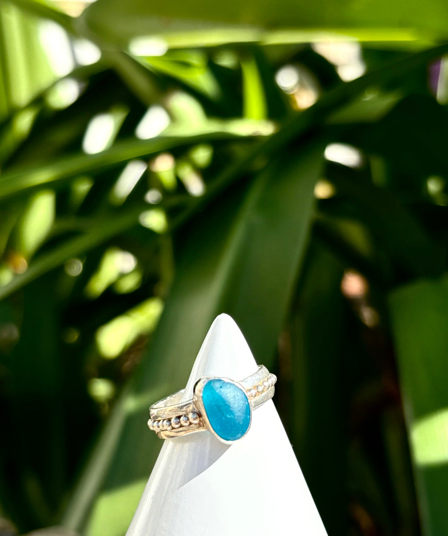 Sea Glass Ring Size 8