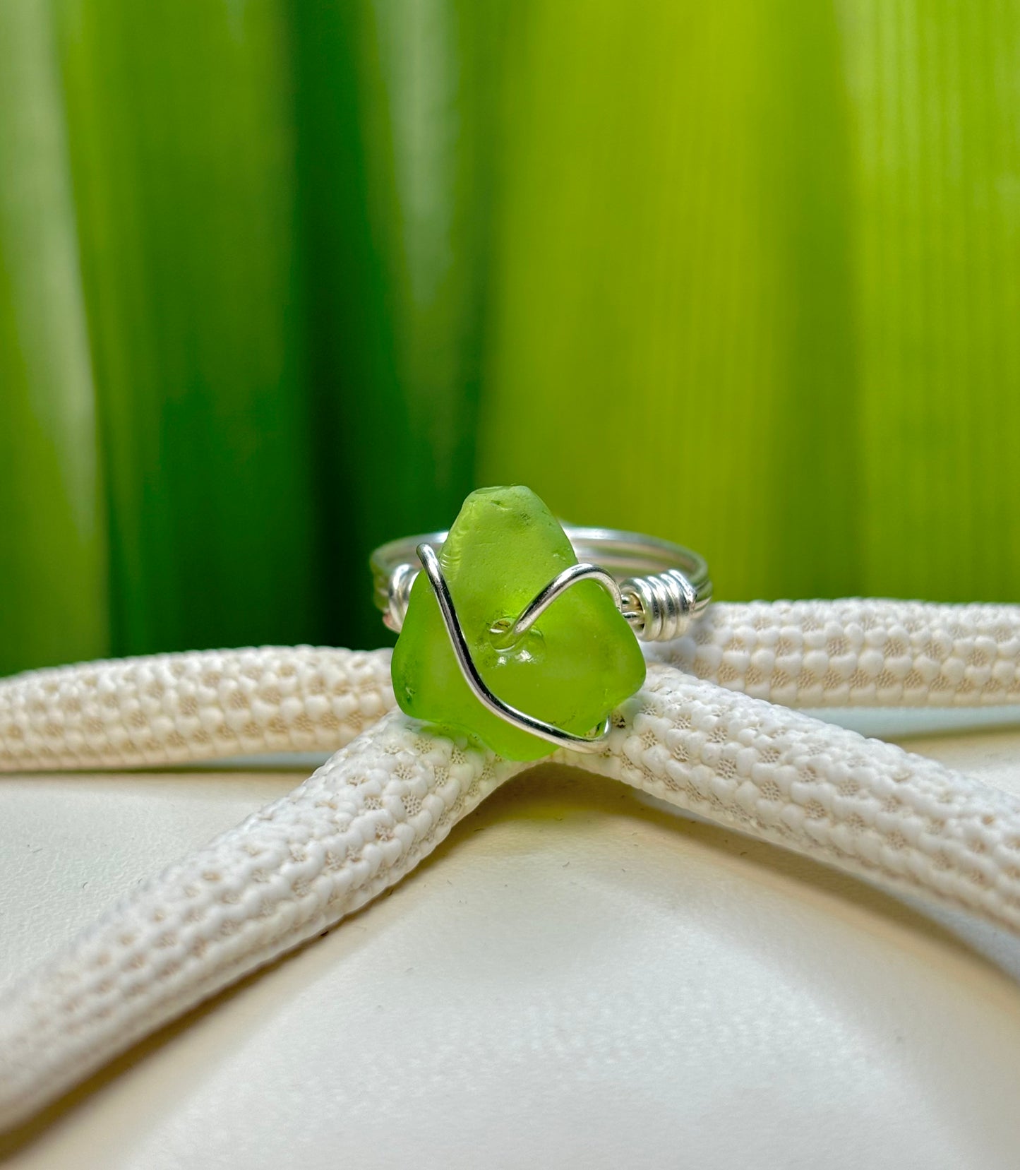 Rare Lime Ring Size 5