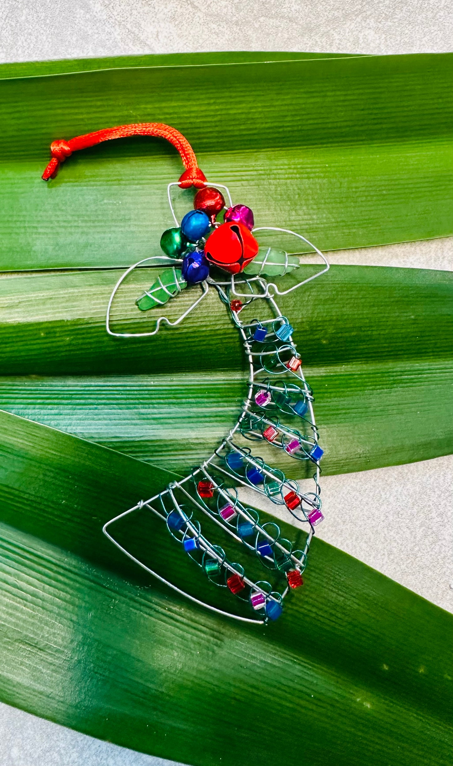 Sea Glass Palm Tree Ornament