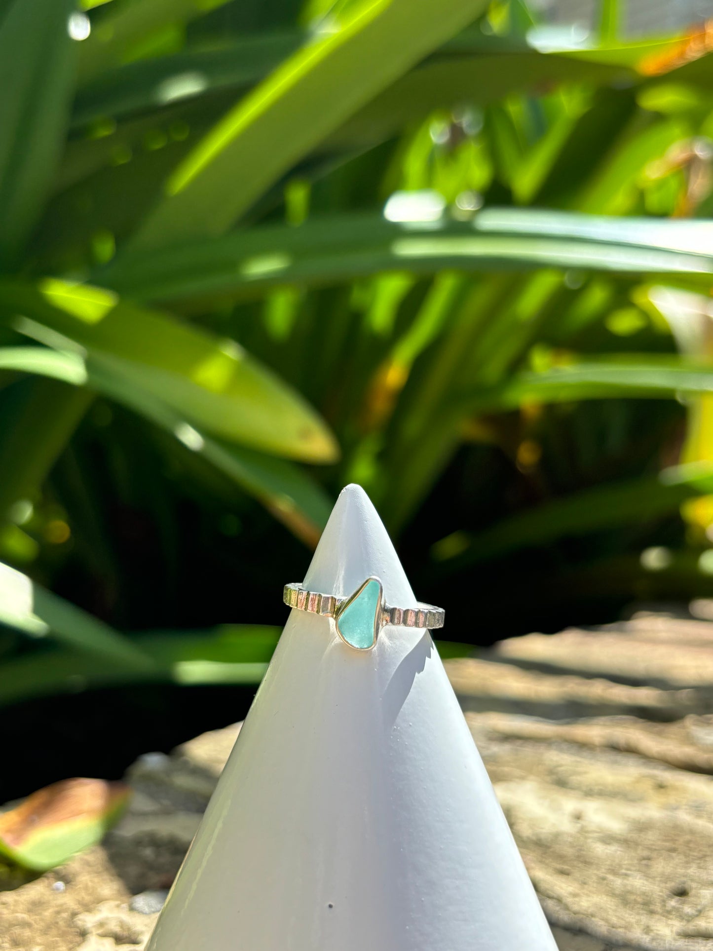 Sea Glass Ring Size 9.5