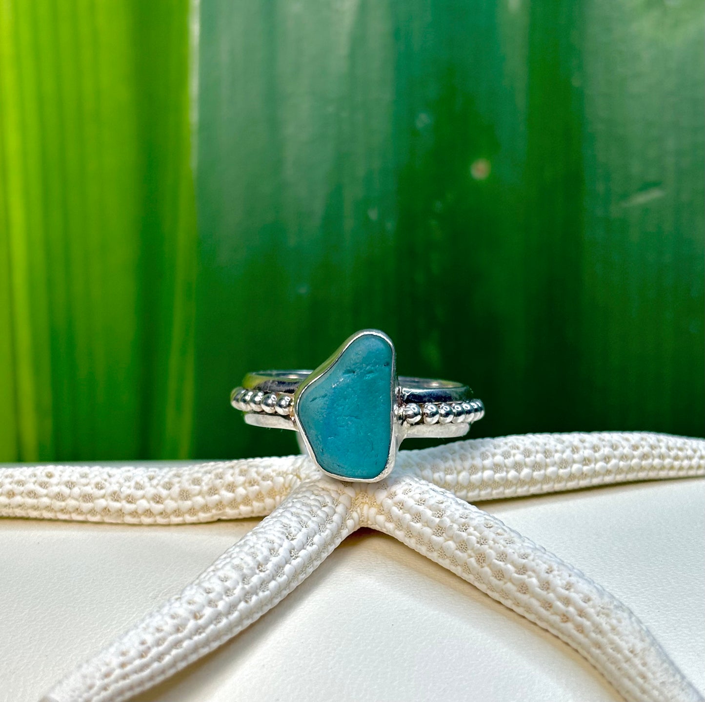 Sea Glass Ring Size 11