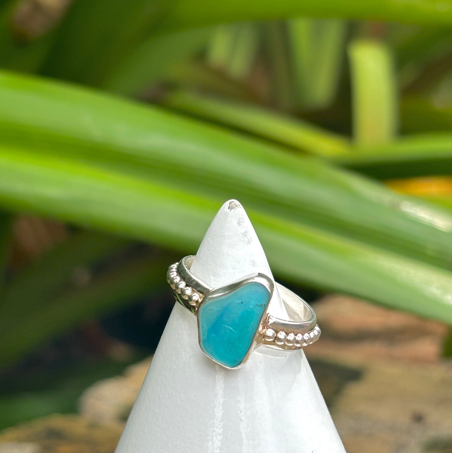 Sea Glass Ring Size 11