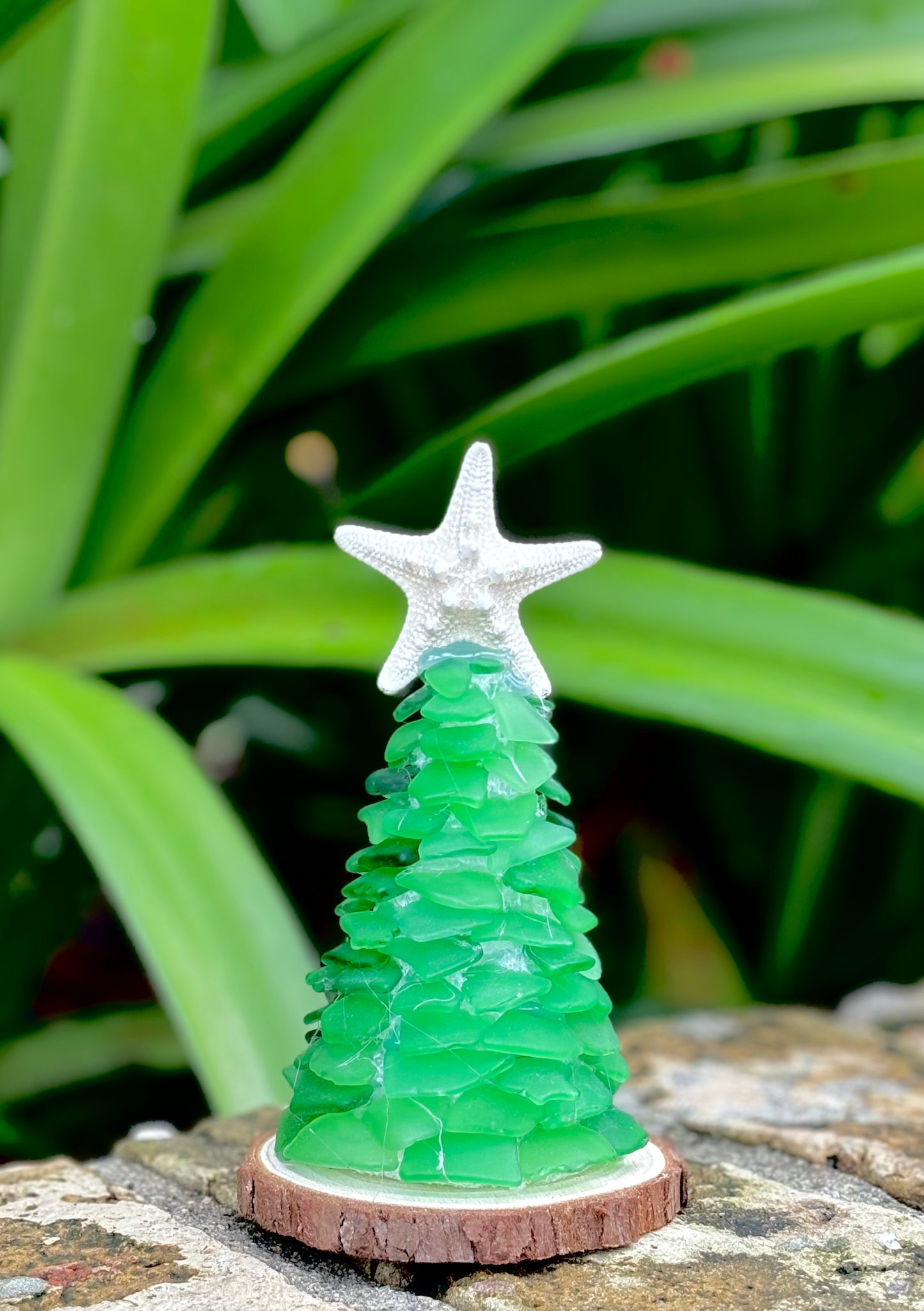 Light Green 6” Sea Glass Christmas Tree