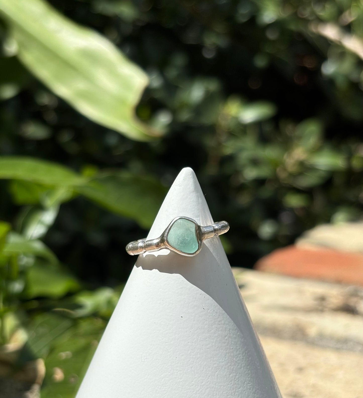 Sea Glass Ring Size 8