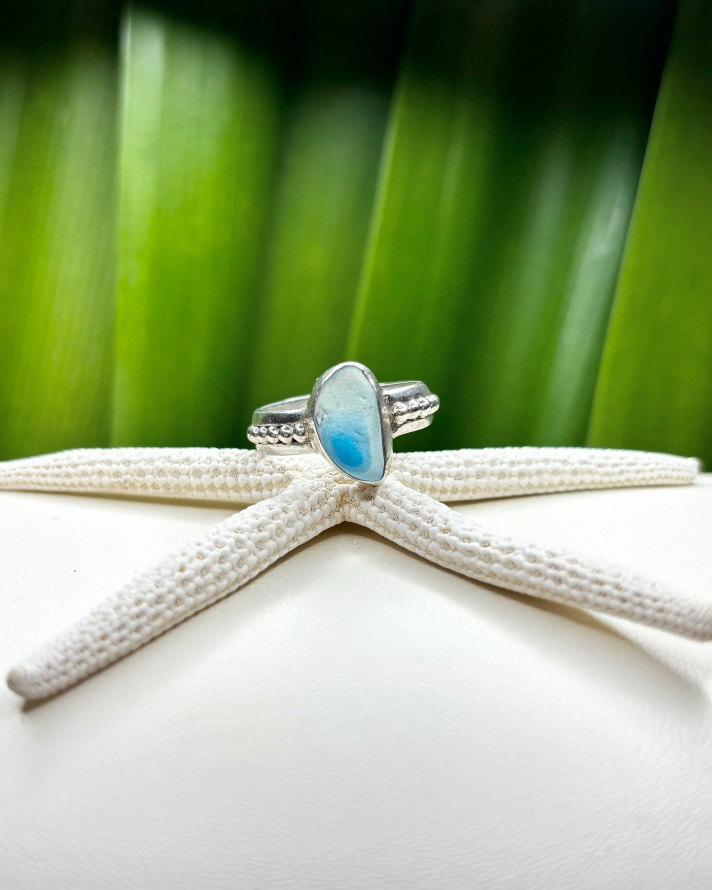 Sea Glass Ring Size 6