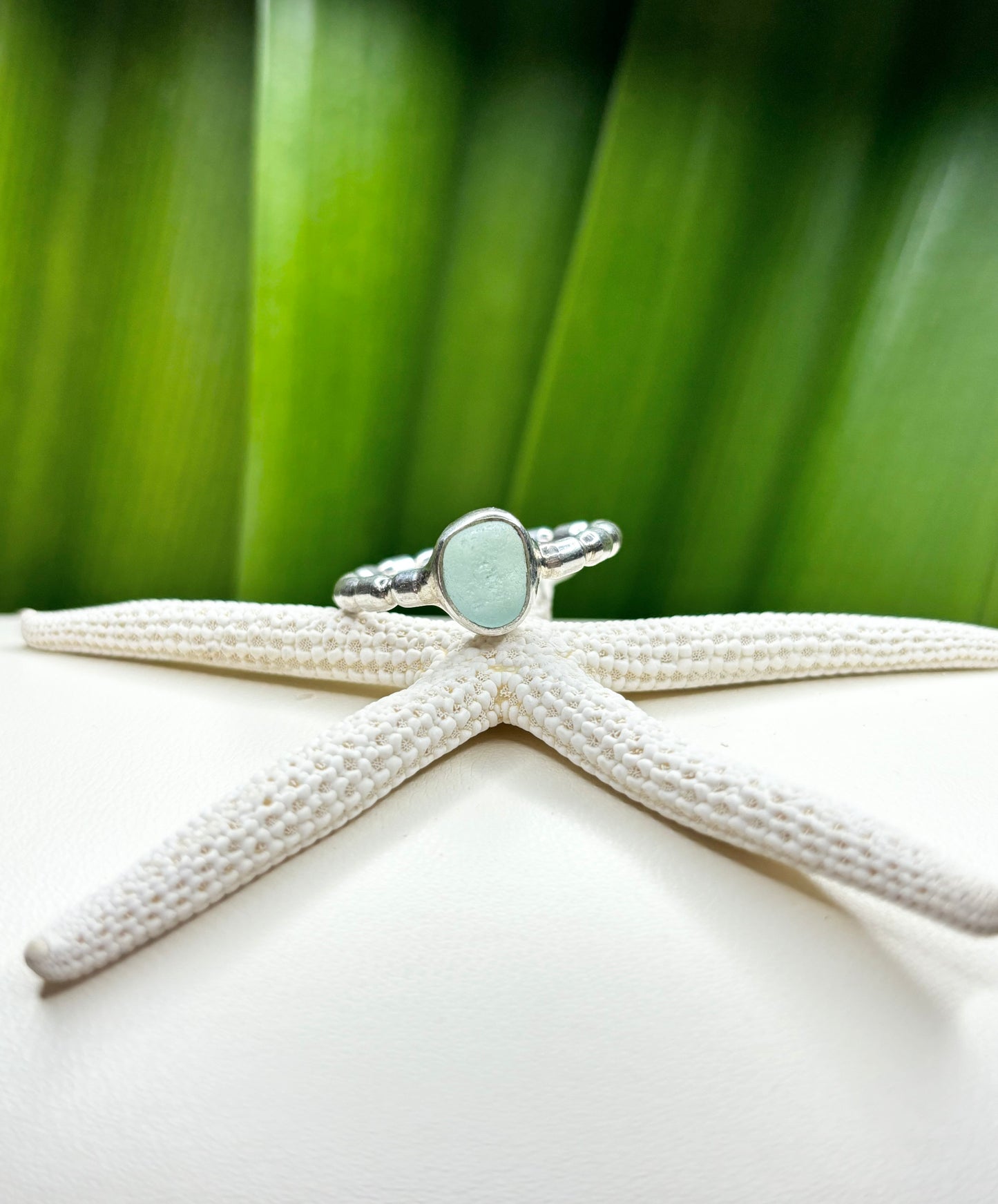 Sea Glass Ring Size 8