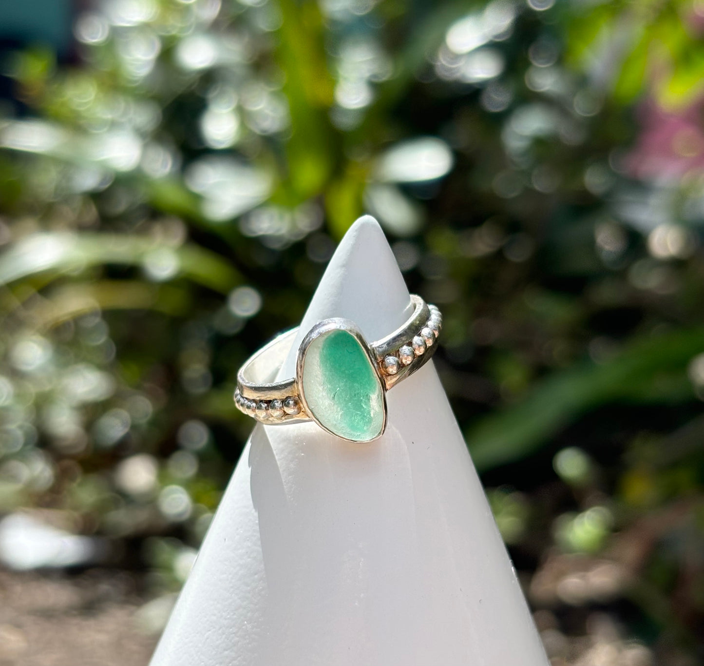 Sea Glass Ring Size 9