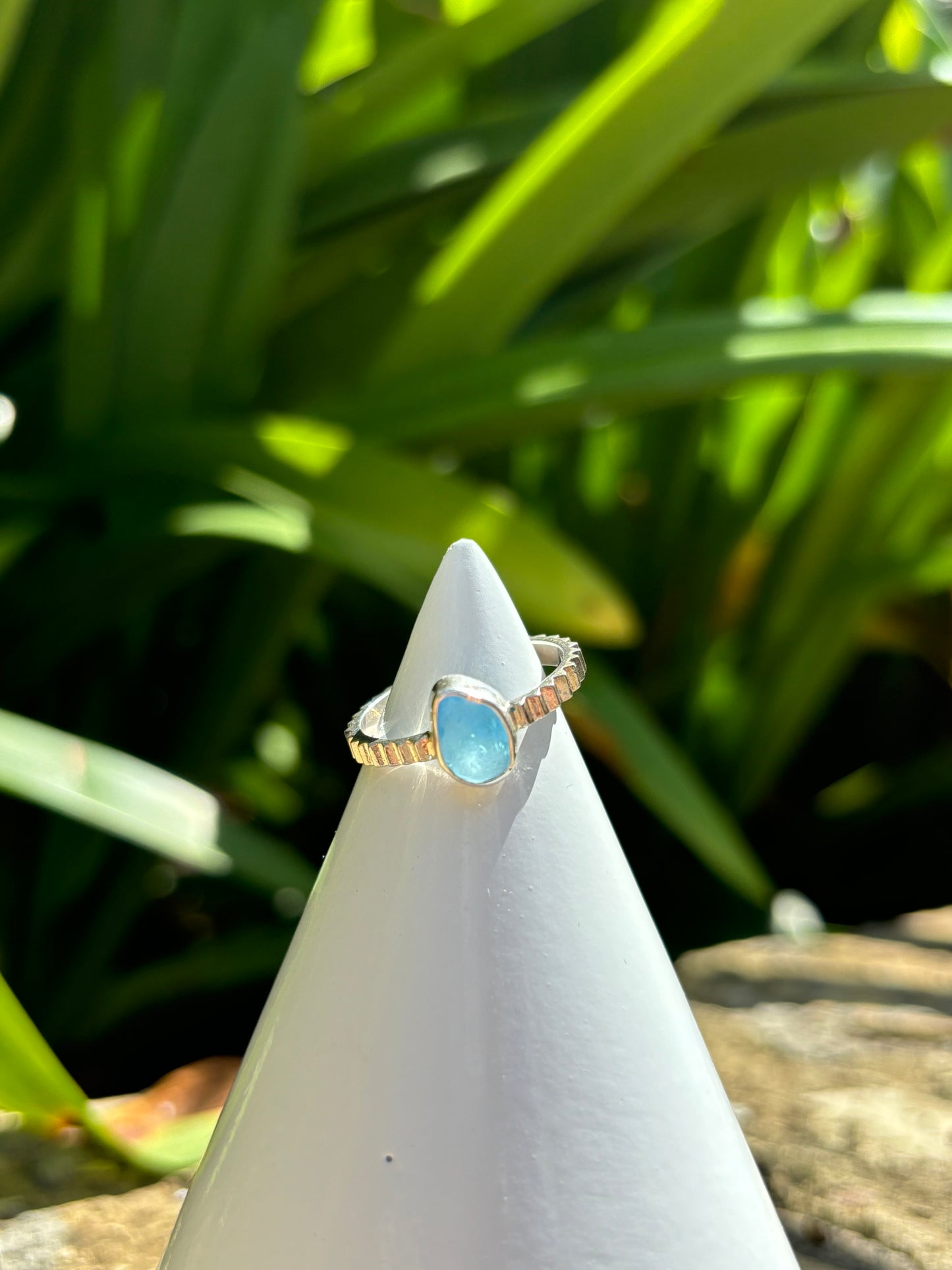 Sea Glass Ring Size 9