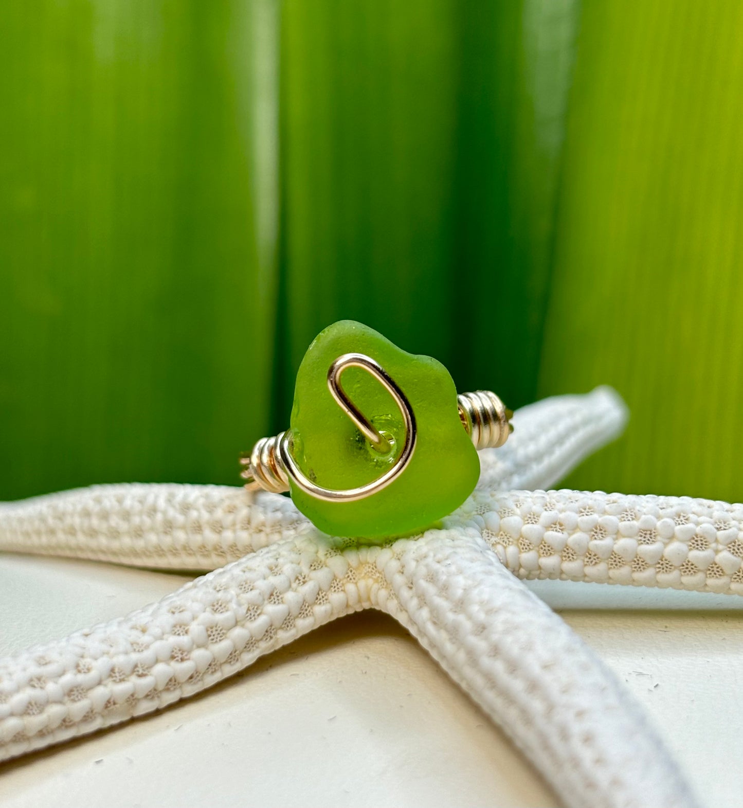 Rare Lime Ring Size 5