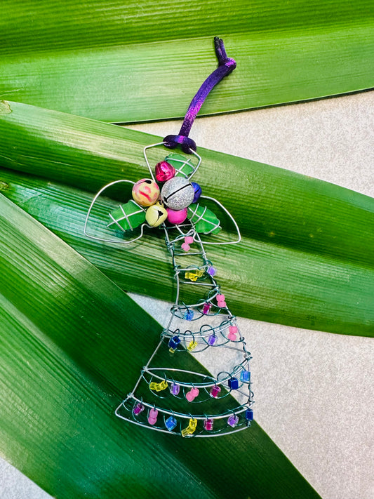 Sea Glass Palm Tree Ornament
