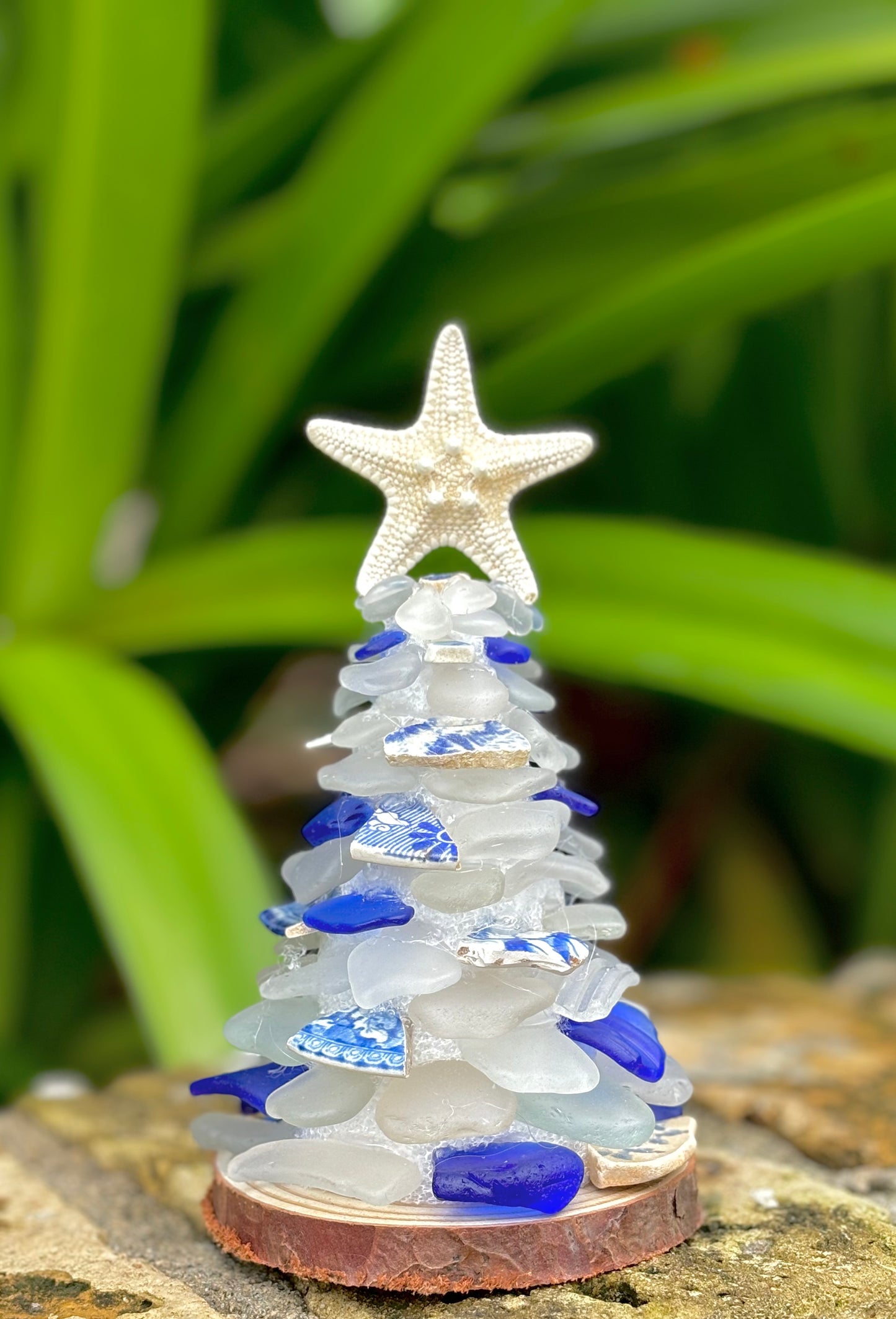 Chaney and Sea Glass 6” Christmas Tree