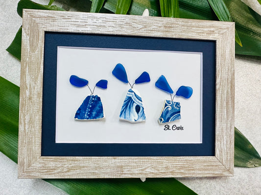 Chaney and Seaglass Framed Art